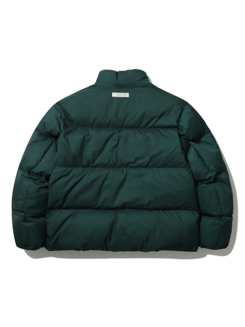 Стеганый пуховик Curve Quilting Teal Green
