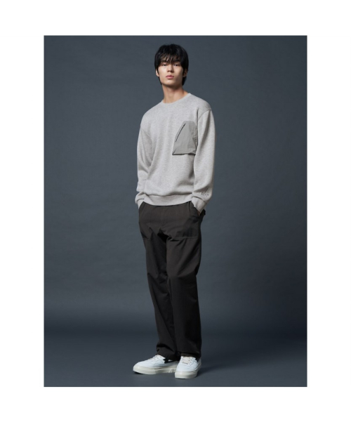 Rayon Blended Pocket Patch SemiOver T Grey