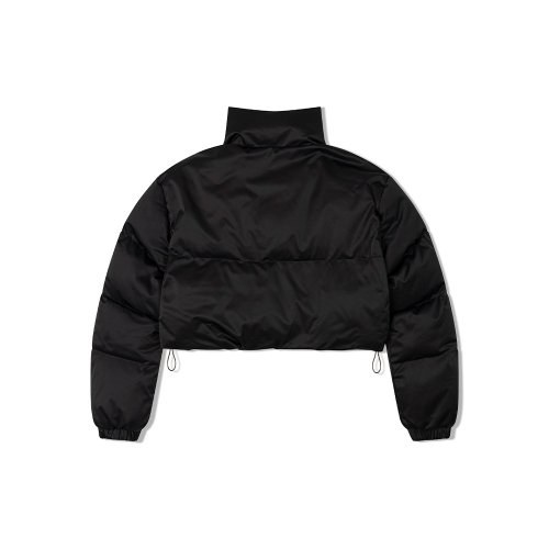 Короткий пуховик с высоким воротником (BLACK)