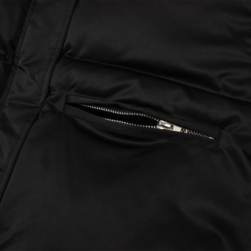 Короткий пуховик с высоким воротником (BLACK)