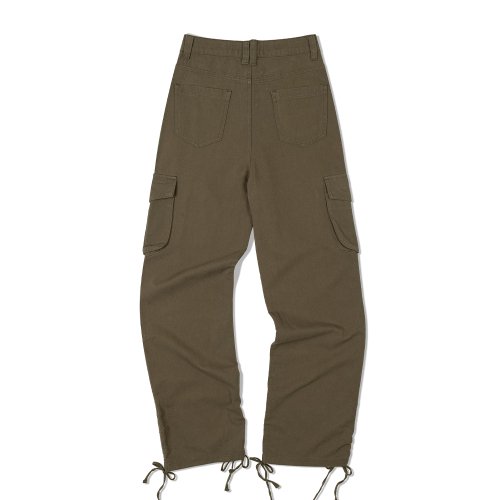 Грузовые брюки Hem Shirring Khaki