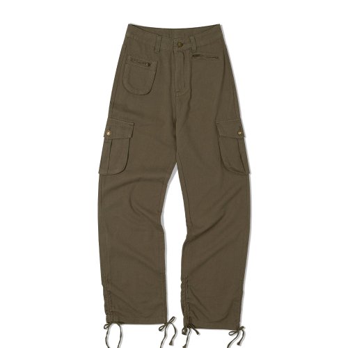 Грузовые брюки Hem Shirring Khaki