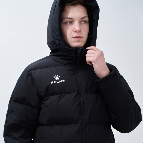 Длинный пуховик 8061mf1002 Black/Silver