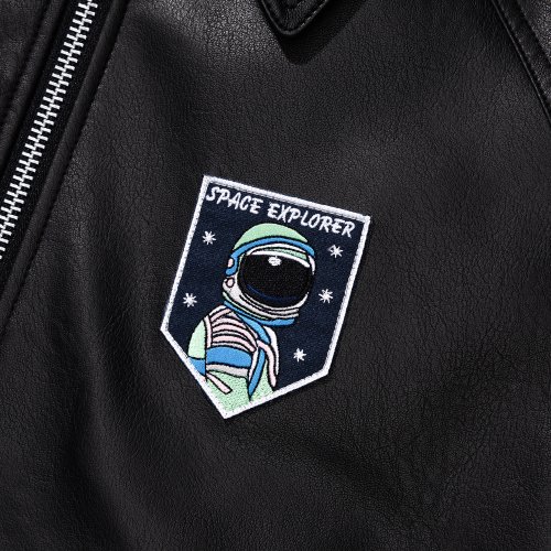 веган кожа PADED куртка SPACE - чёрный