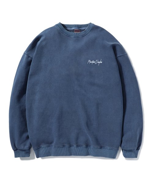National Mountain пигментный свитшот Navy FMT755