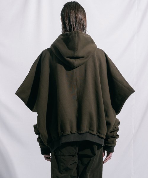 Квадратный плечевой худи Khaki
