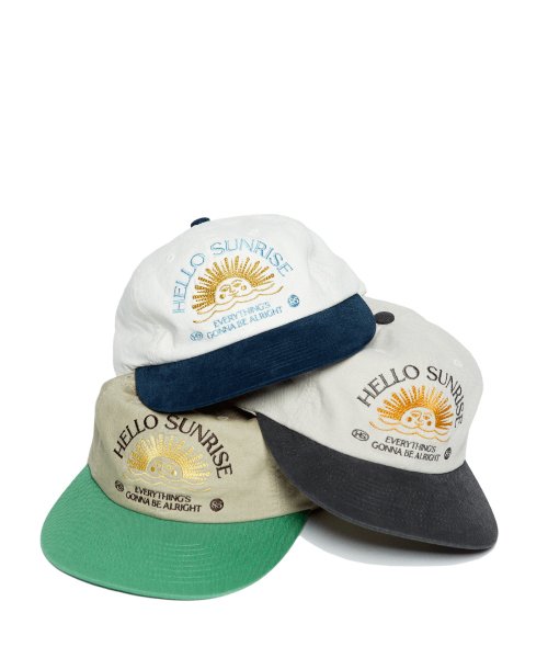 Washed HS Arch Logo 6Panel Cap (Beige & Vintage Green)