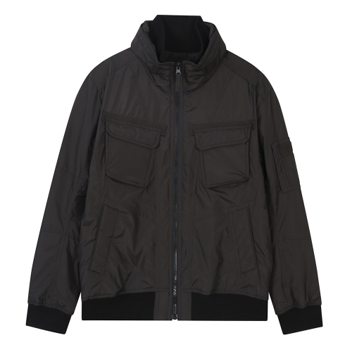 Нейлоновая куртка с высоким горлом на молнии Charcoal Grey