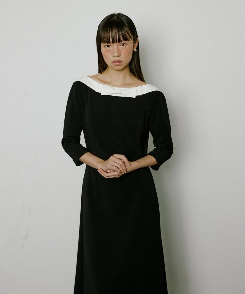 ルシールズ Raina Ribbon dress (black)ドレス