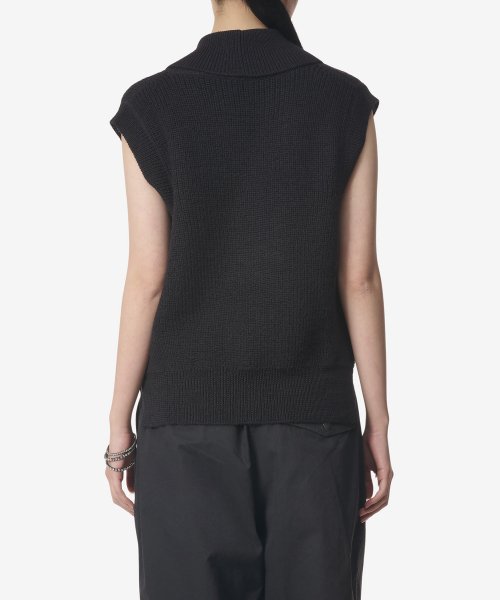 Жилет Ribbed Shawl Collar Vest - Ink / WHKN0138A23KLFINK