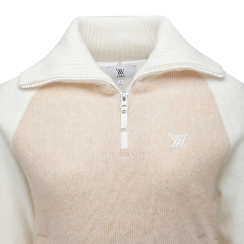 WOMEN WIND BLOCK HALF на молнии SWEATER_LE