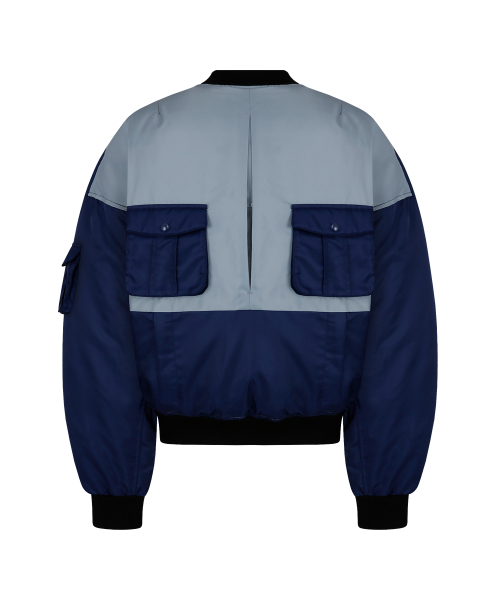 двусторонний MA1 DOWN BOMBER_PURPLE&NAVY