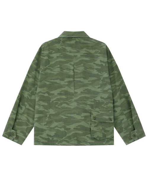 JUNGLE FATIGUE DANIM JACKET_OLIVE
