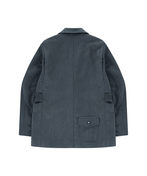 LOOSED SINGLE WORKWEAR JACKET_GRAY