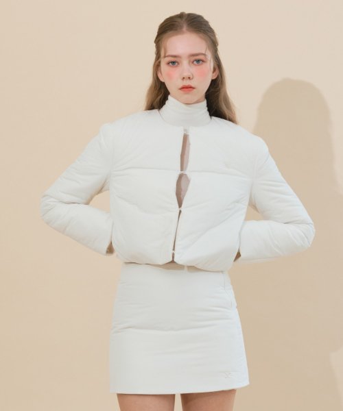 Куртка от пухового костюма с логотипом (WHITE)