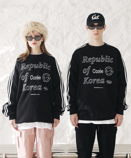 Свитшот с принтом Republic [Black]