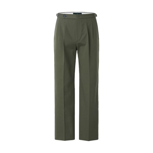 Брюки Vanset из плотного хлопка с защипами и регуляторами Olive