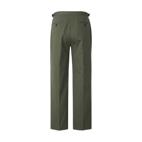 Брюки Vanset из плотного хлопка с защипами и регуляторами Olive