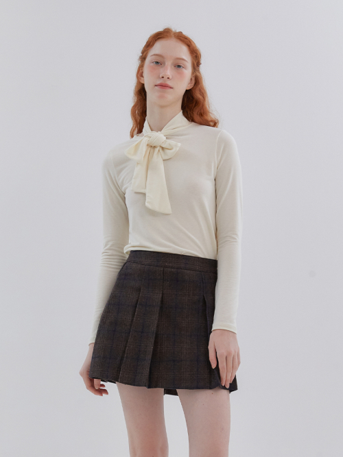 RIBBON SCARF водолазка TOP_IVORY