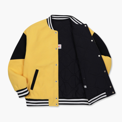 Двусторонняя университетская куртка Yellow (QP123LJK19)