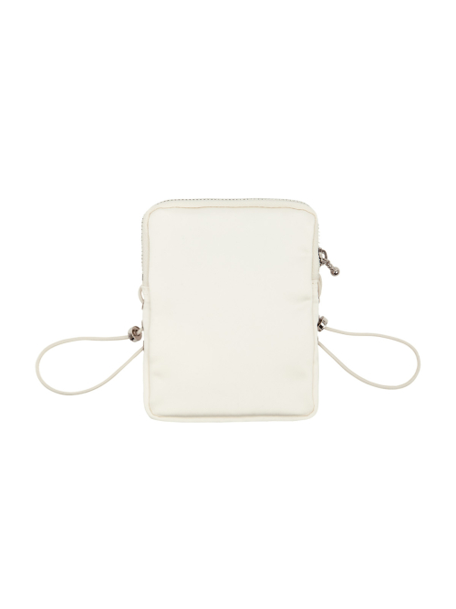 MUSINSA | KIJUN Satin Mini Bag White