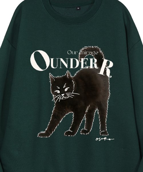 Унисекс свитшот Kitty Cat [Green]