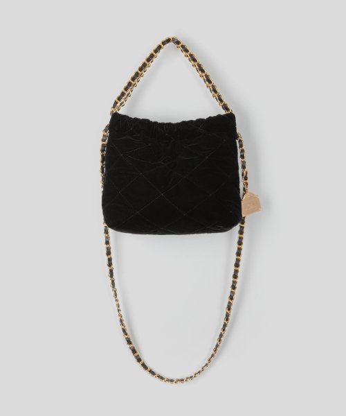 Black quilted bag with hotsell gold chain