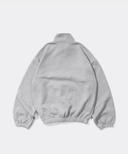 комфортные на половину молнии свитшот HEATHER GREY