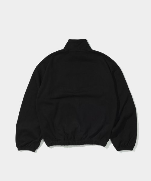 комфортные на половину молнии свитшот BLACK