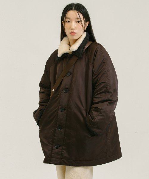 3m Thinsulate Reversible Padding Jacket_Black+Wine brown
