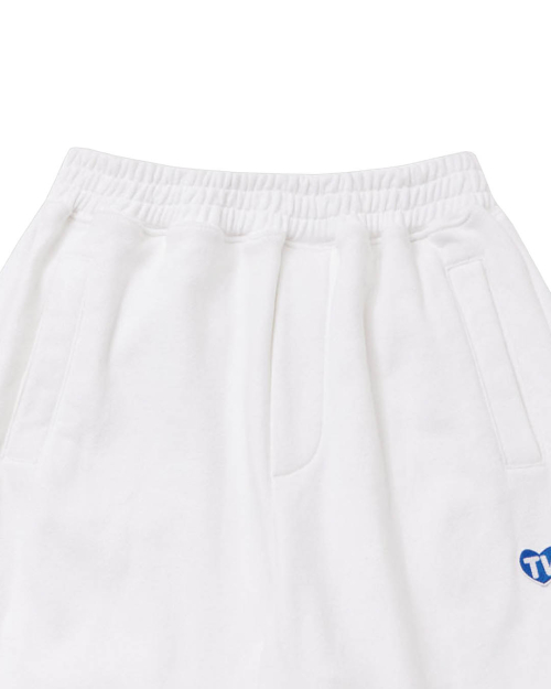 TV HEART LOGO спортивные брюки (WHITE)