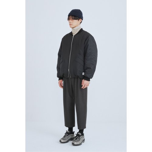 Patchwork Bomber Sleeve Jumper_RKUAW23616BKX