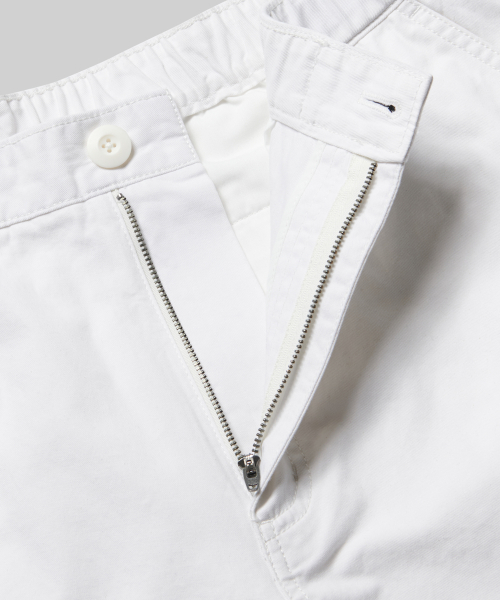 Широкие карго брюки с ремнем (White)