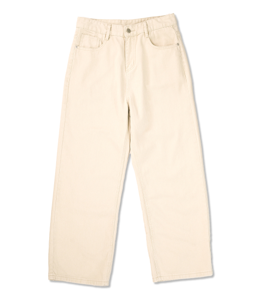 Базовые широкие хлопковые брюки Brown