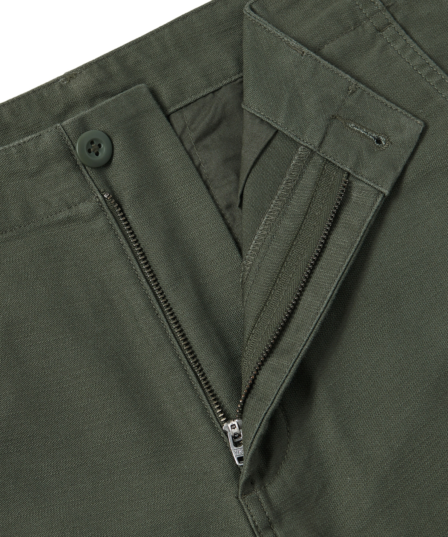 BACK SATIN широкие OFFICER брюки [KHAKI]