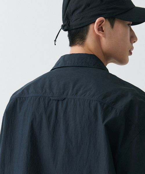 CITY LEISURE CN OVERSIZE SHORT SLEEVE рубашка [BLACK]
