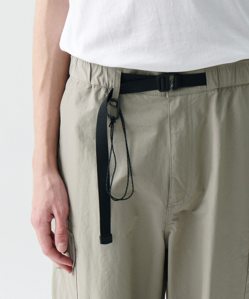 CITY LEISURE NP широкие BELTED CARGO брюки [LEAF BEIGE]