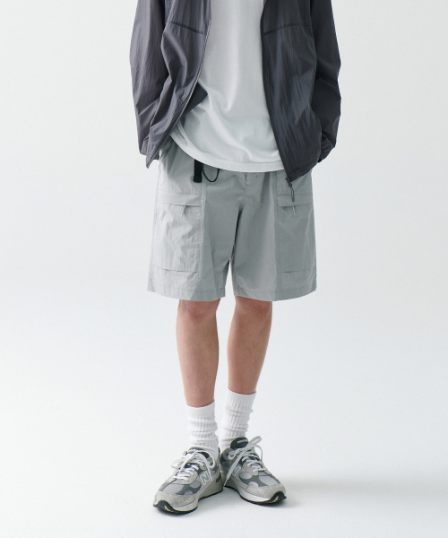 Шорты CN belted utility shorts [Light Gray]