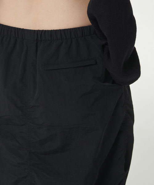 Womens Nylon Parachute Skirt [Black] thumbnail 8
