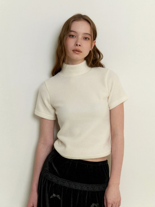 warmer turtleneck топ - off white