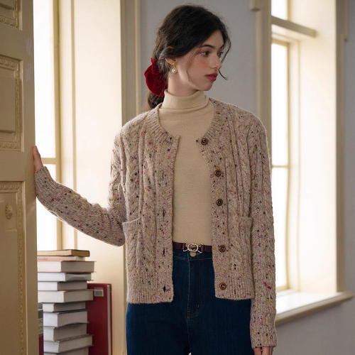 SR_Dot Yarn Wool кардиган