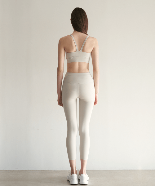 Фирменные легинсы с утяжкой 7/8 - Beige Sand