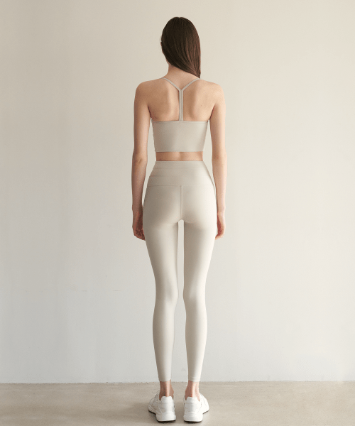 Фирменные утягивающие легинсы 9/10 Beige Sand