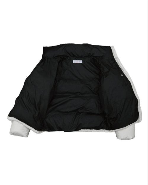 HEART STITCHED PUFFER DOWN куртка (IVORY)