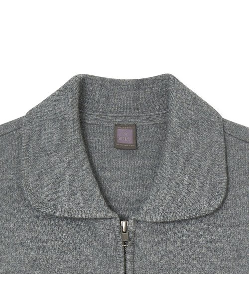 Вязаный короткий блузон_Grey