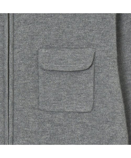 Вязаный короткий блузон_Grey