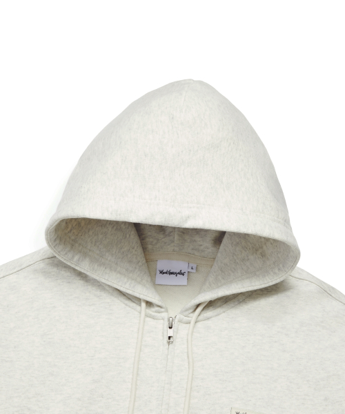 SIGN LOGO WAPPEN OG SWEAT ZIP-UP худи - OATMEAL