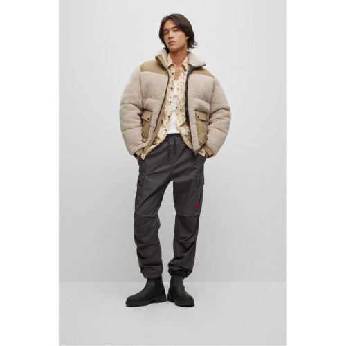 Куртка тедди regular fit с патчем-логотипом 50496326_108
