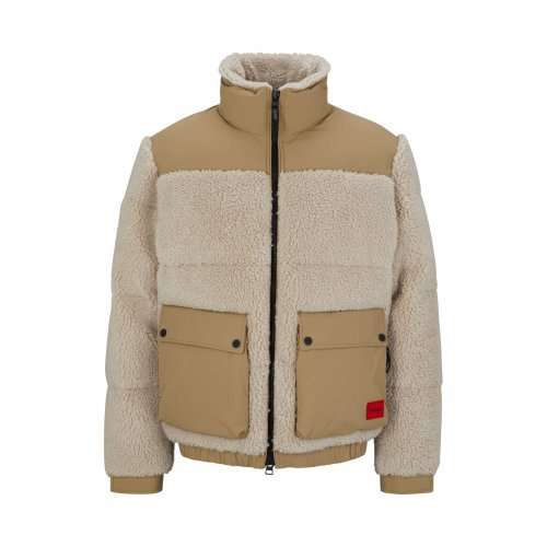 Куртка тедди regular fit с патчем-логотипом 50496326_108