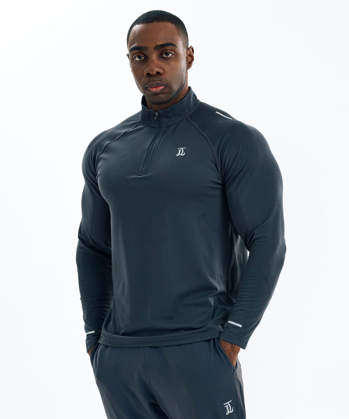 Микрофлисовый анорак Active Support - Deep charcoal